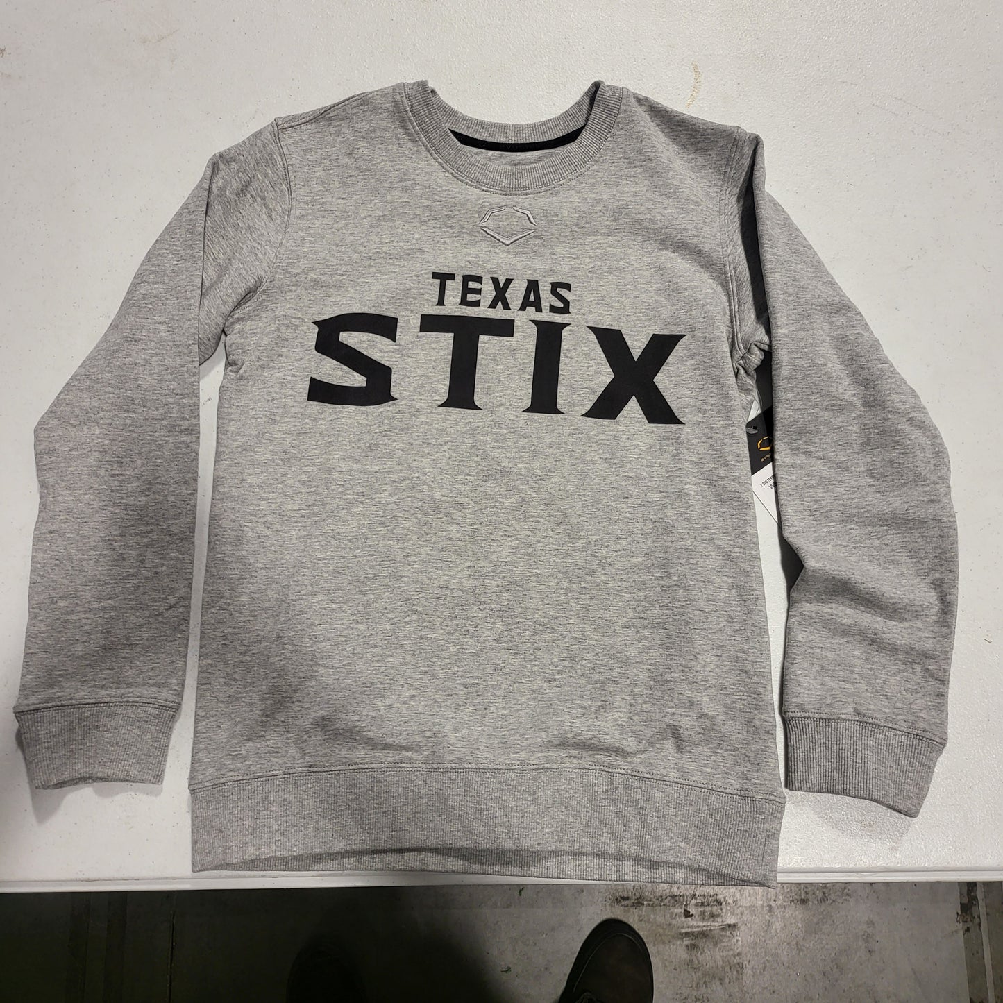 EVOSHIELD ADULT "TEXAS STIX" GREY SWEATSHIRT