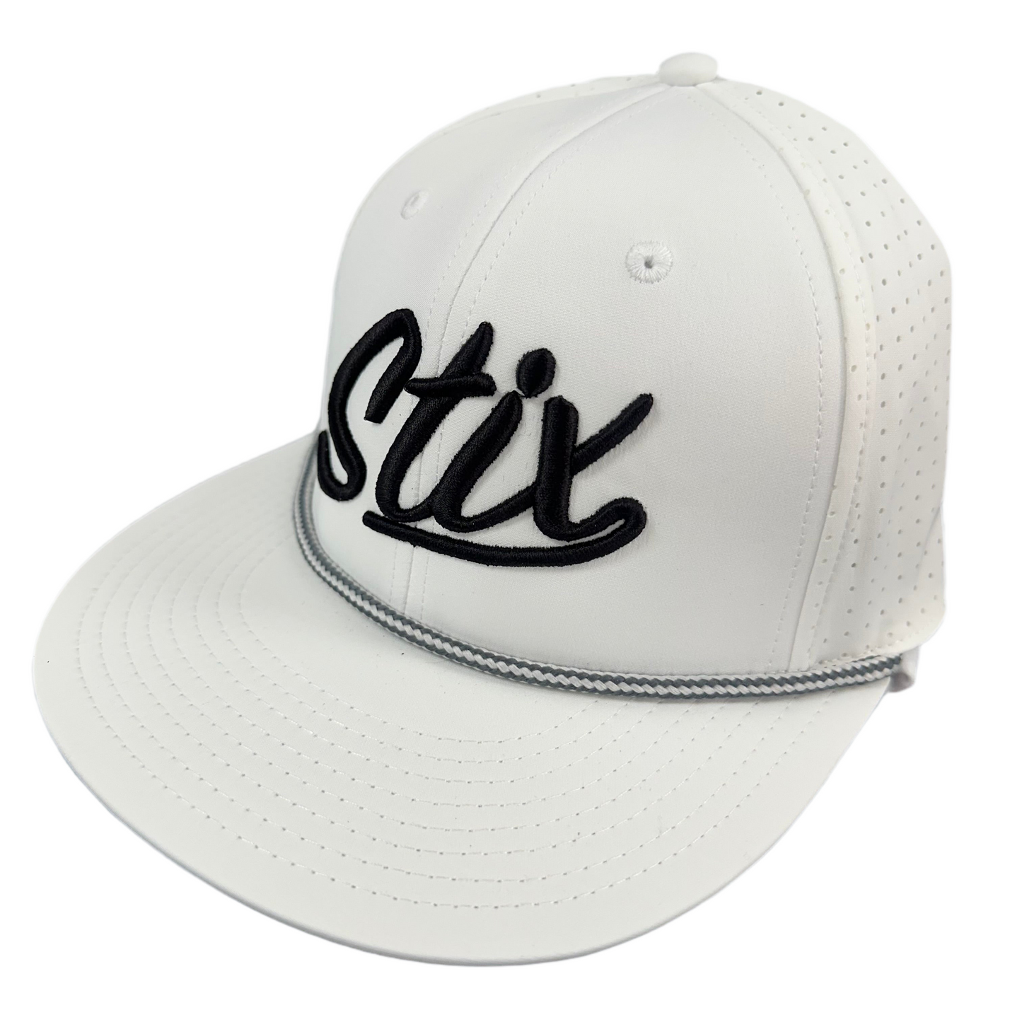 STIX SCRIPT PERFORATED ROPE HAT