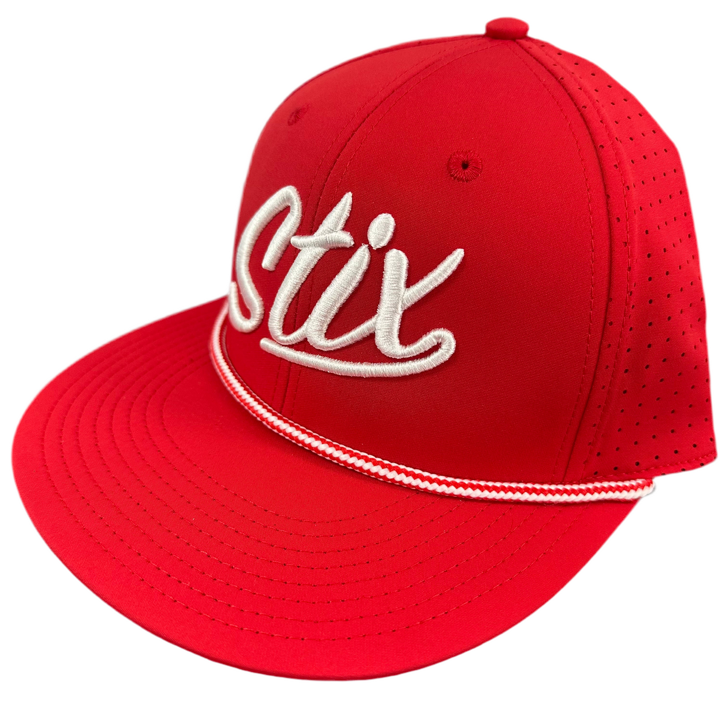 STIX SCRIPT PERFORATED ROPE HAT