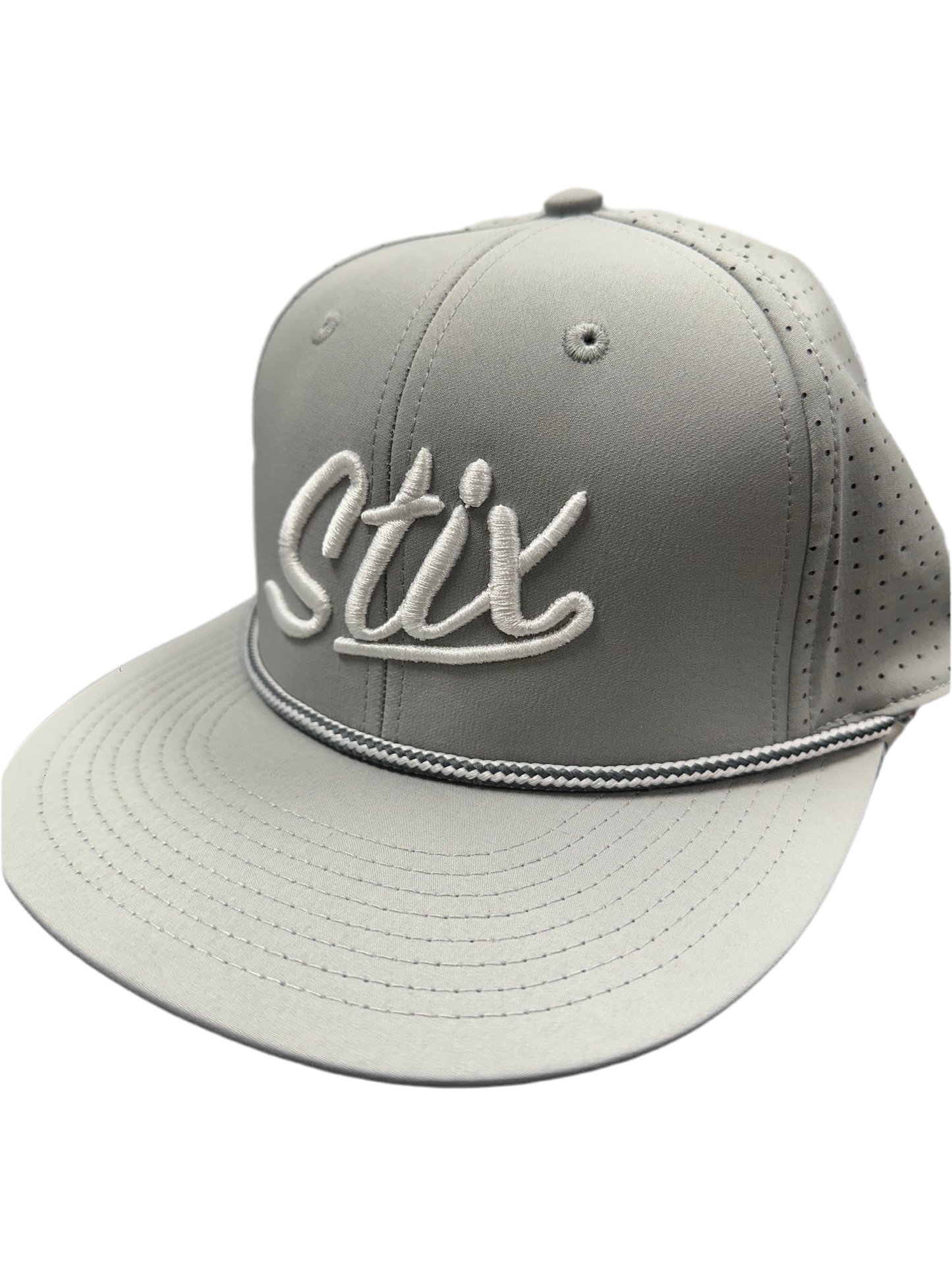 STIX SCRIPT PERFORATED ROPE HAT