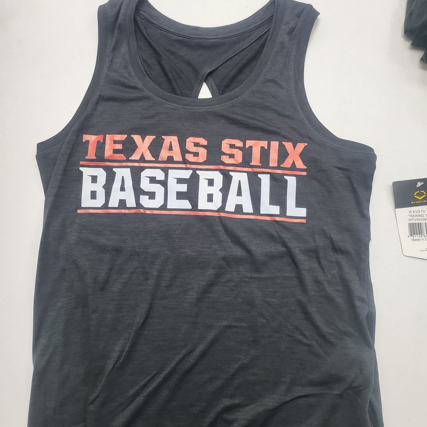 EVOSHIELD "TEXAS STIX BASEBALL" WOMENS TRAINING TANK TOP