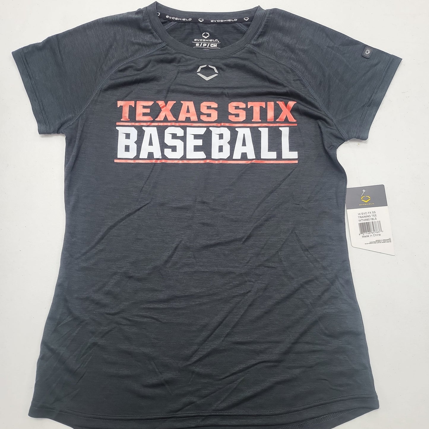 EVOSHIELD "TEXAS STIX BASEBALL" WOMENS FX TRAINING TEE