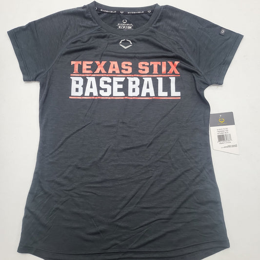 EVOSHIELD "TEXAS STIX BASEBALL" WOMENS FX TRAINING TEE