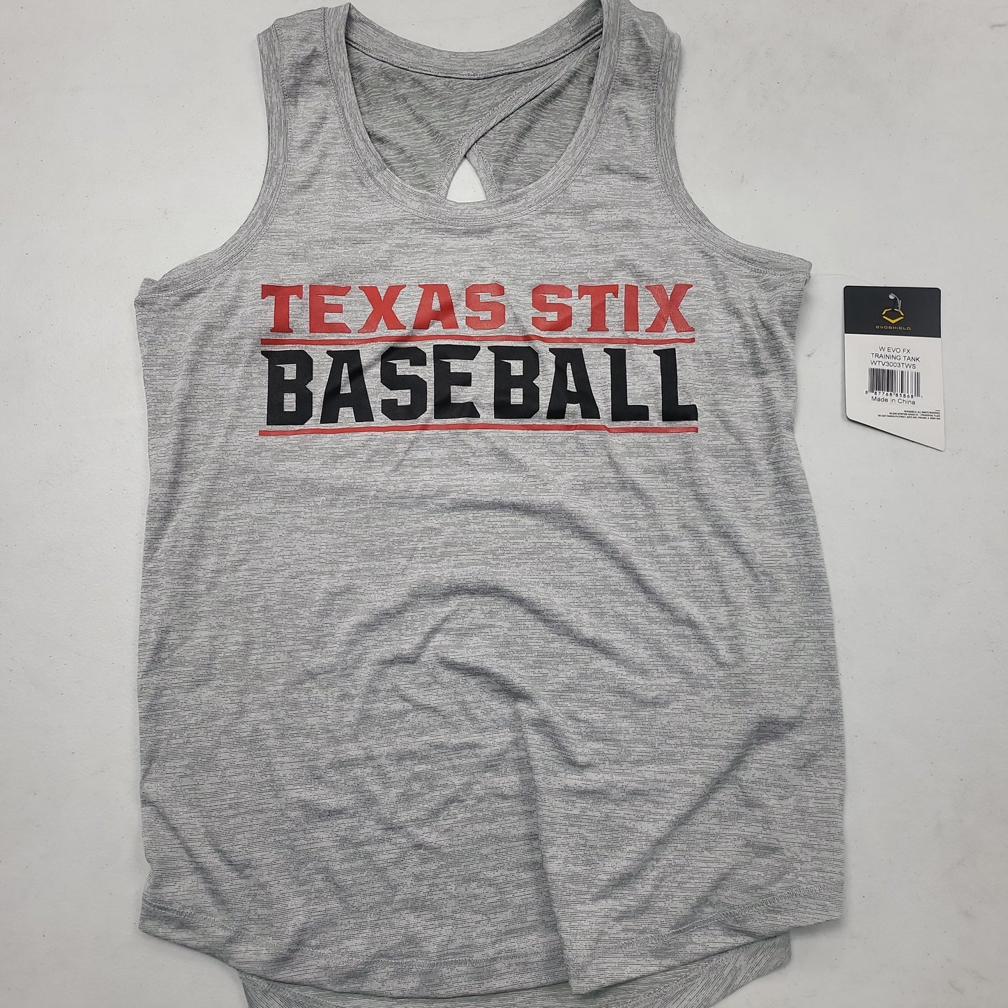 EVOSHIELD "TEXAS STIX BASEBALL" WOMENS TRAINING TANK TOP