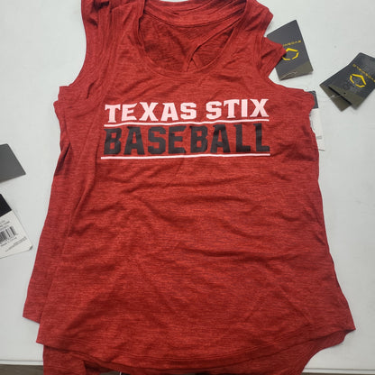 EVOSHIELD "TEXAS STIX BASEBALL" WOMENS TRAINING TANK TOP