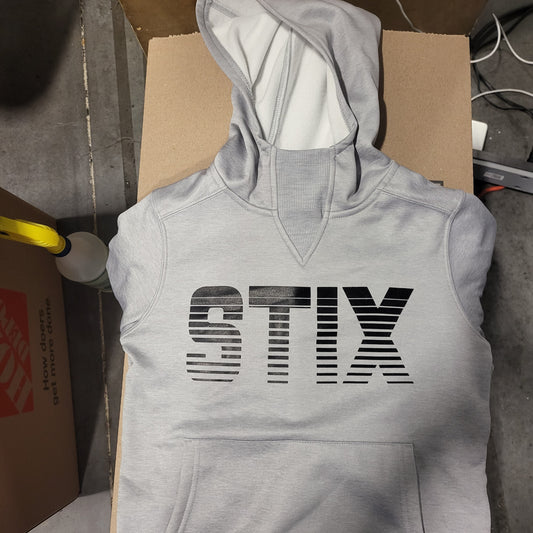 EVOSHIELD ADULT "STIX" FADE  LIGHT GREY HOODIE