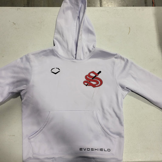 EVOSHIELD YOUTH "S" WHITE HOODIE