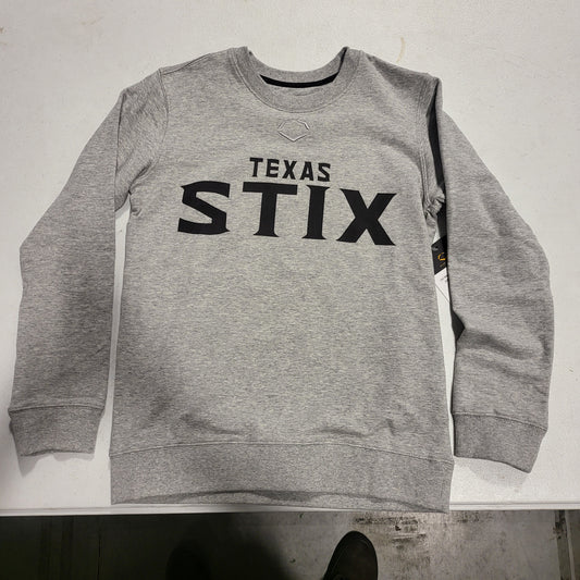 EVOSHIELD ADULT "TEXAS STIX" GREY SWEATSHIRT