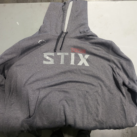 EVOSHIELD ADULT "TEXAS STIX" DARK GREY HOODIE