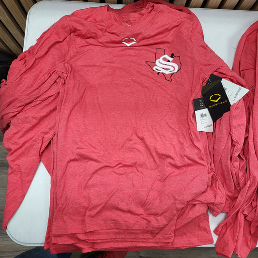 EVOSHIELD CREST LONG SLEEVE COTTON TEE