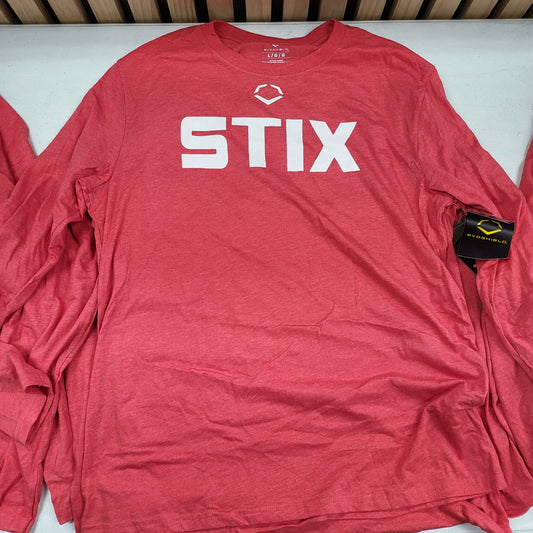 EVOSHIELD "STIX" LONG SLEEVE COTTON LONG SLEEVE TEE