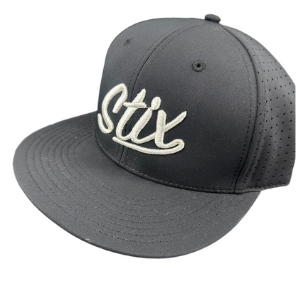 STIX SCRIPT PERFORATED HAT