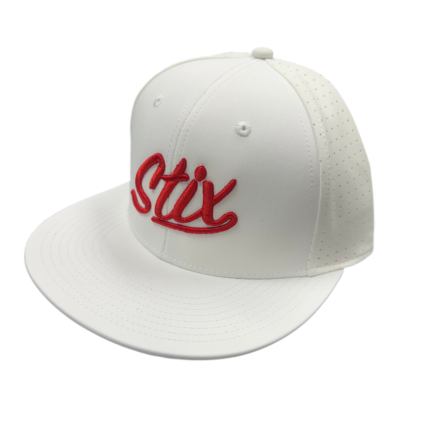 STIX SCRIPT PERFORATED HAT