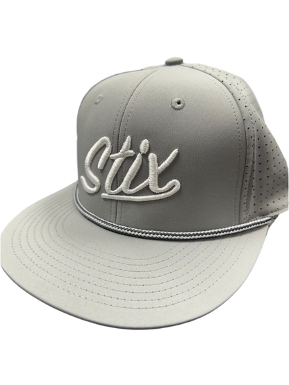 STIX SCRIPT PERFORATED ROPE HAT