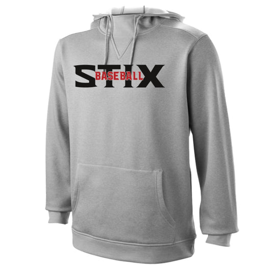 EVOSHIELD STIX BASEBALL 365 FLEECE HOODIE GREY
