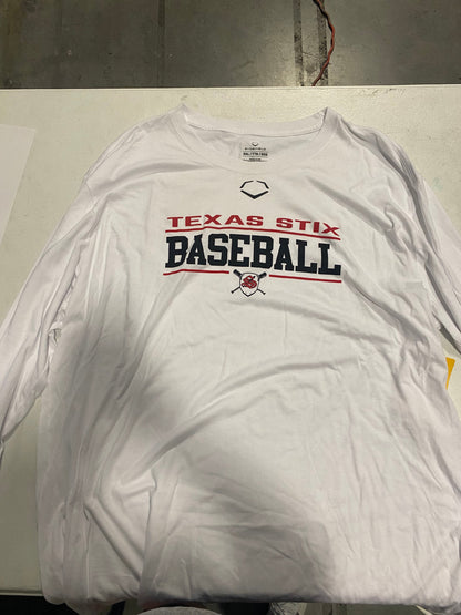 EVOSHIELD YOUTH "TEXAS STIX BASEBALL S" LONG SLEEVE TEE